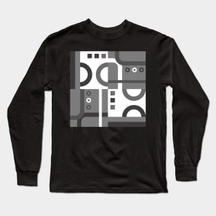Abstract Geometrical Long Sleeve T-Shirt